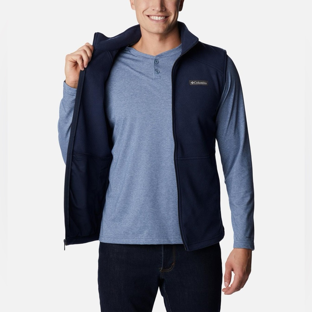 Columbia Castle Dale Fleece Zip Up Vest Outdoor Winter Cozy Warm Layering